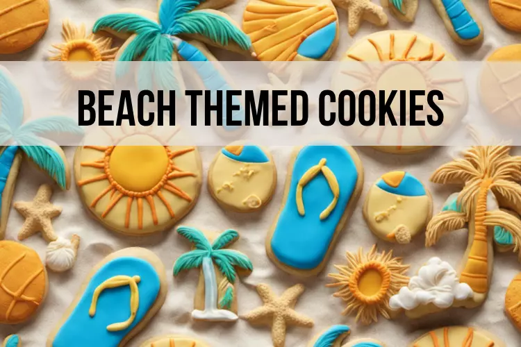 Beach themed cookies