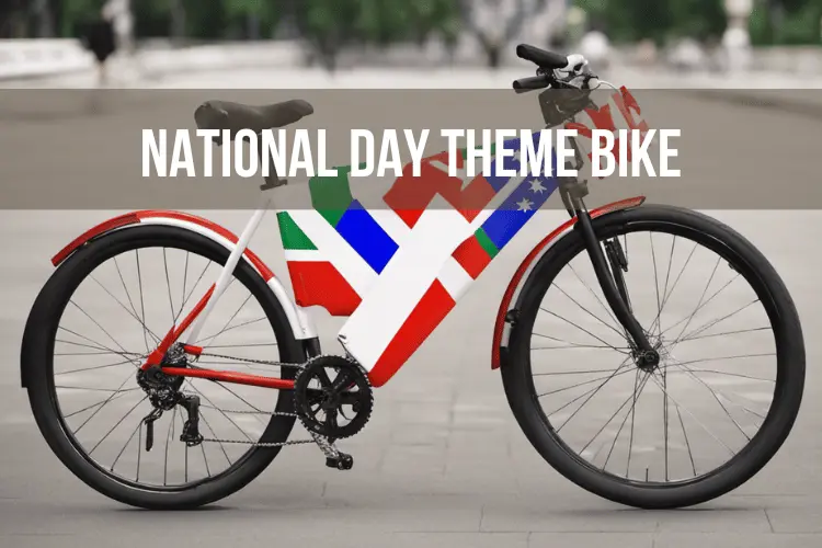 National day celebration bicycle