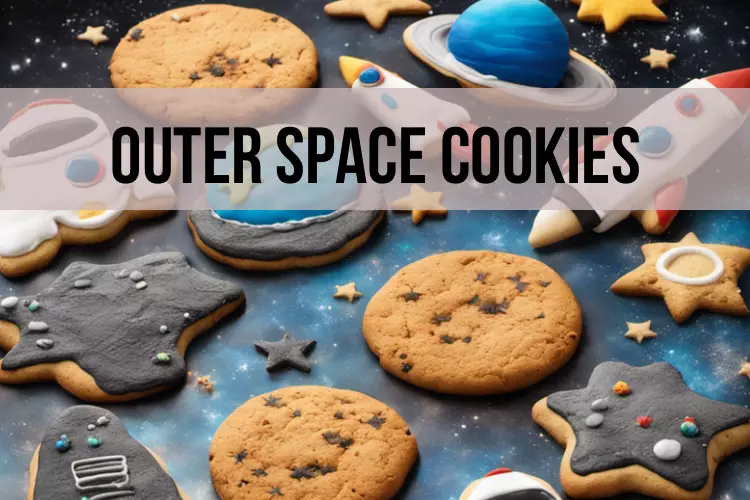 Outer space theme cookies