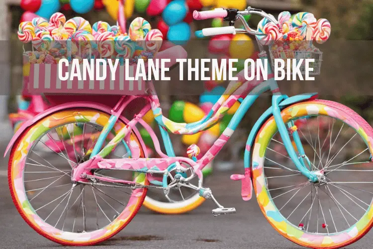 candy lane theme bike