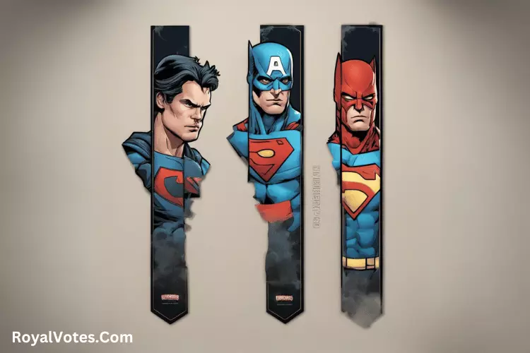 superheroes and comics bookmark
