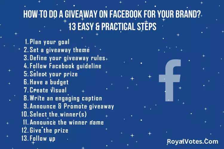 how to do a giveaway on Facebook