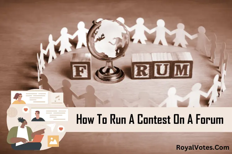 how to run a contest on a forum