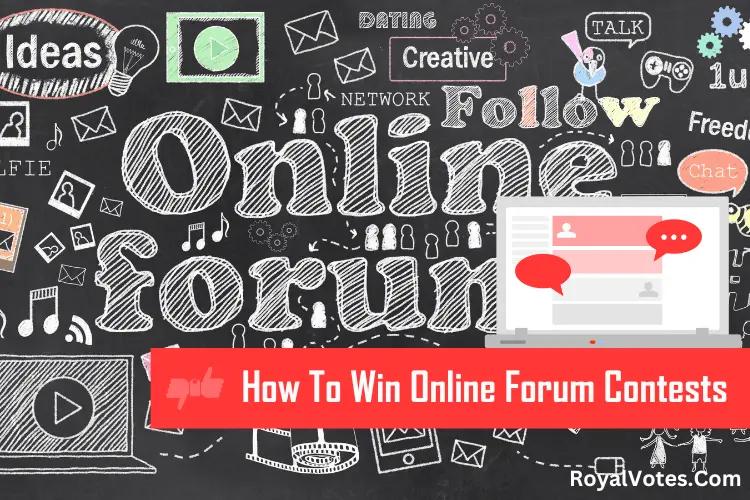 how to win online forum contests